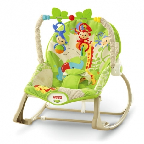 Fisher Price vibro kėdute – Infant to toddler rocker Rainforest
