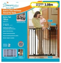 Dreambaby Hallway Extra Tall Black varteliai