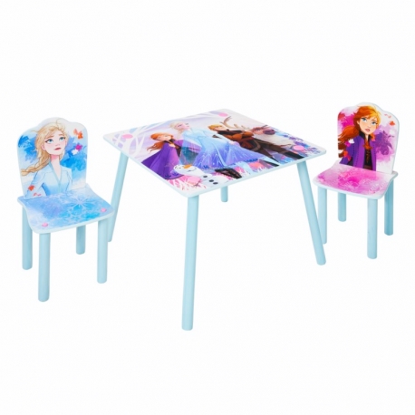 Disney Frozen medinis staliukas ir kėdutės