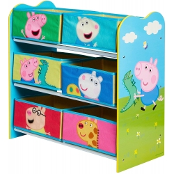 Žaislų lentyna  - daiktų stalčiai Peppa Pig