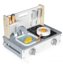 Medinė virtuvėlė Mini Compact su priedais