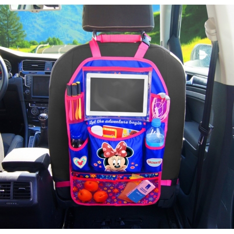 Auto sėdynės apsauga-daiktų krepšys 2 in 1 Minnie