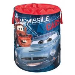 Pop Up apvalūs žaislų krepšys Disney Cars