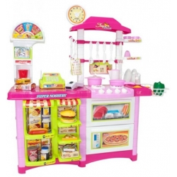 Virtuvėlė - parduotuvė Pink 2in1