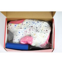 Guminis šokliukas Unicorn su minkštu užvalkalu