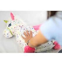 Guminis šokliukas Unicorn su minkštu užvalkalu