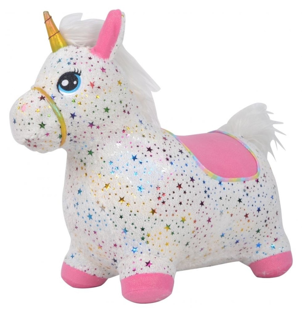 Guminis šokliukas Unicorn su minkštu užvalkalu