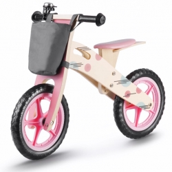 Medinis balansinis dviratis Pink Comfort