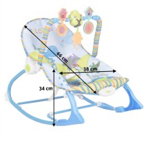 Vibro kėdute – gultukas Dino Sky iki 18 kg.