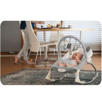 Vibro kėdute – gultukas Bunny Pink iki 18 kg.