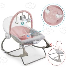Vibro kėdute – gultukas Bunny Pink iki 18 kg.