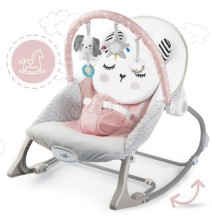 Vibro kėdute – gultukas Bunny Pink iki 18 kg.