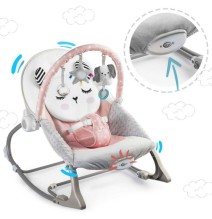 Vibro kėdute – gultukas Bunny Pink iki 18 kg.
