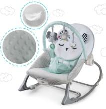 Vibro kėdute – gultukas Bunny Mint iki 18 kg.