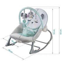 Vibro kėdute – gultukas Bunny Mint iki 18 kg.