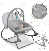 Vibro kėdute – gultukas Bunny Grey iki 18 kg.
