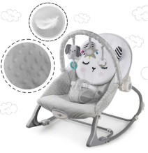 Vibro kėdute – gultukas Bunny Grey iki 18 kg.