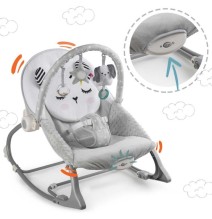 Vibro kėdute – gultukas Bunny Grey iki 18 kg.