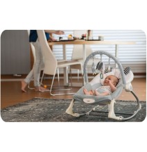 Vibro kėdute – gultukas Bunny Grey iki 18 kg.