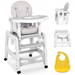 Maitinimo kėdutė–transformeris Grey Comfort su lingėmis