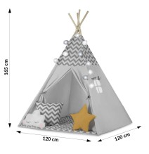 Palapinė Tipis Line su pagalvėlėmis ir girliandomis