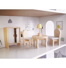 Lėlių namas Grey 70 cm. aukščio