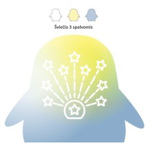 Naktinė lemputė su projektoriumi InnoGIO Penguin