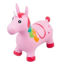 Pripučiamas guminis šokliukas Unicorn Pink