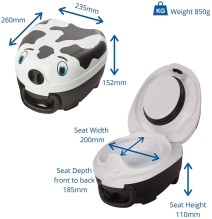 Nešiojamas naktipuodis My Carry Potty Cow