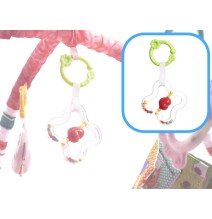 Lavinamasis kilimėlis Animals Pink su kamuoliukais