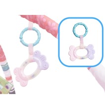 Lavinamasis kilimėlis Animals Pink su kamuoliukais