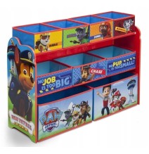 Didelę žaislų lentyna Paw Patrol su 9 daiktadėžėmis