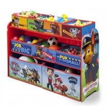 Didelę žaislų lentyna Paw Patrol su 9 daiktadėžėmis