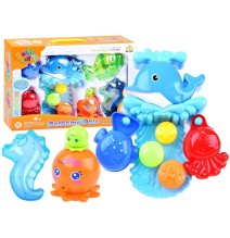 Vonios - maudynių žaislas Bathtime Pals su indeliais