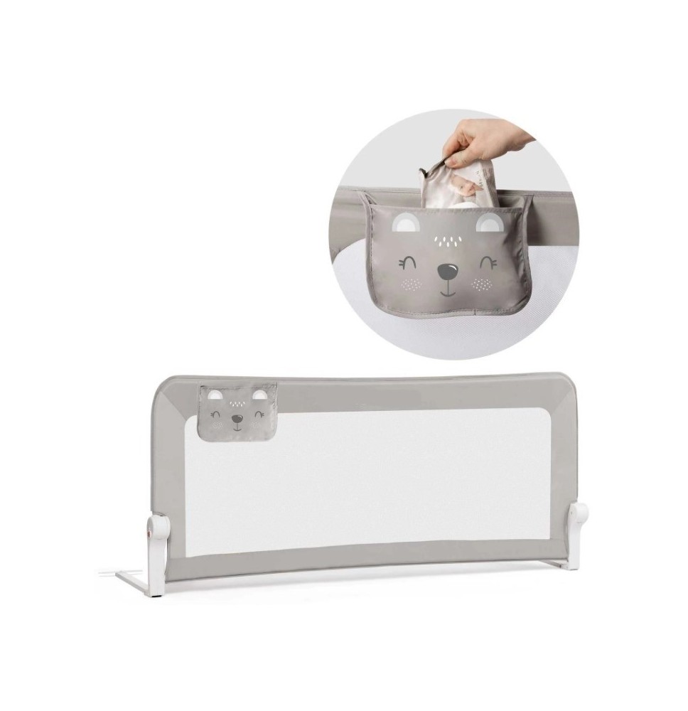 Paaukštinta lovos apsauga KidsGrey 150 cm. su kišene