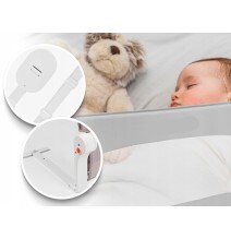 Paaukštinta lovos apsauga KidsGrey 150 cm. su kišene