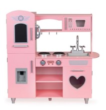Vaikiška medinė virtuvėlė Vintage Pink