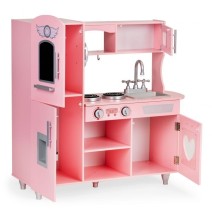 Vaikiška medinė virtuvėlė Vintage Pink