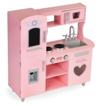 Vaikiška medinė virtuvėlė Vintage Pink