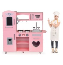 Vaikiška medinė virtuvėlė Vintage Pink