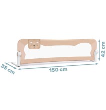Apsauginis bortelis 150 cm. KidsBeige su kišene