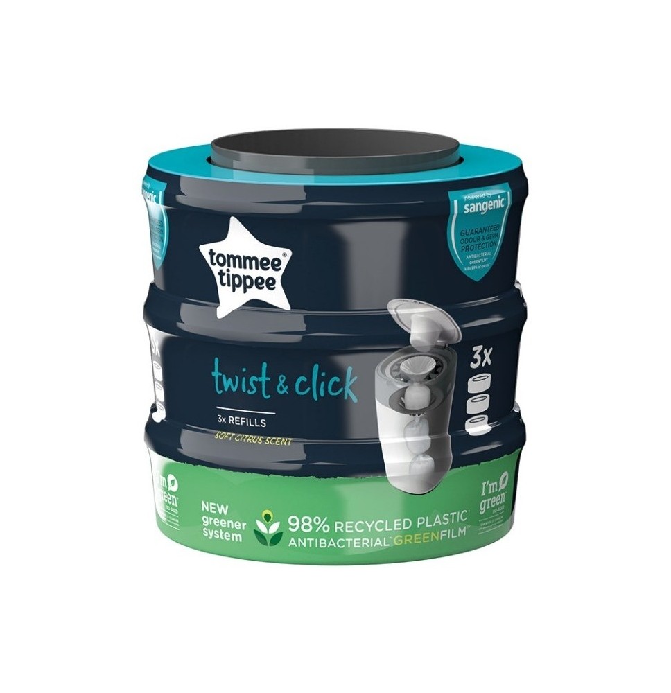 Sauskelnių kasetės Tommee Tippee Twist (3 vnt.)