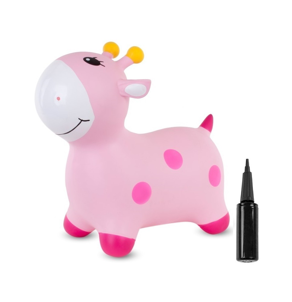Pripučiamas guminis šokliukas Pink Giraffe