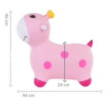 Pripučiamas guminis šokliukas Pink Giraffe