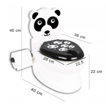 Interaktyvus naktipuodis Panda su popieriaus laikikliu