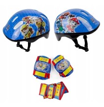 Apsaugos keliams ir alkūnėms, šalmas ir kuprinė Paw Patrol
