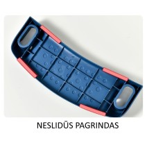 Tualeto treneris - sėdynė su laipteliais Grey