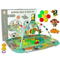 Lavinamasis kilimėlis 5in1 Activity Gym su kamuoliukais