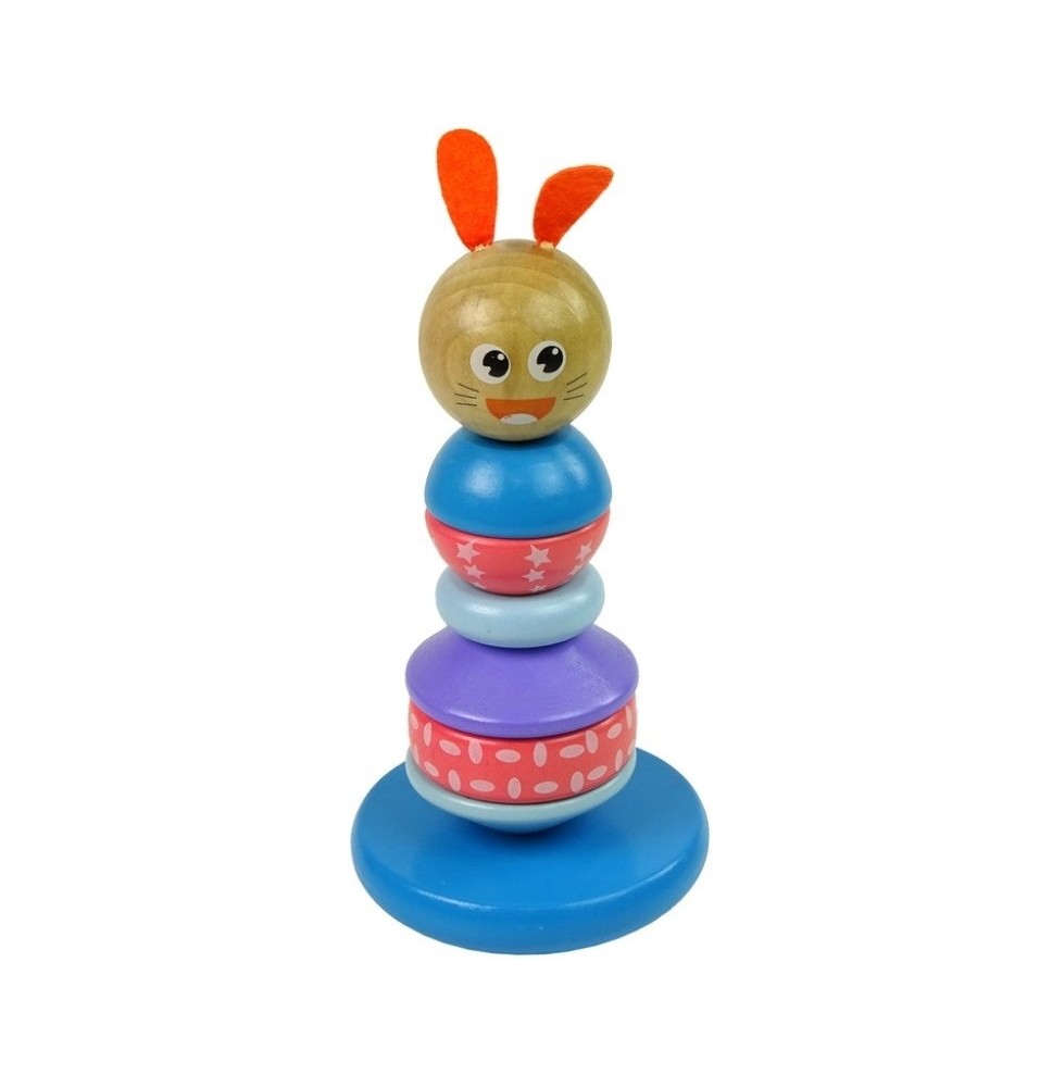 Medinė piramidė Bunny