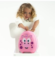 Nešiojamas kelioninis naktipuodis My Carry Potty Dino Pink